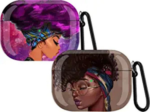 Fibuntun Funda Rígida Para AirPods Pro 2 Unidades Color