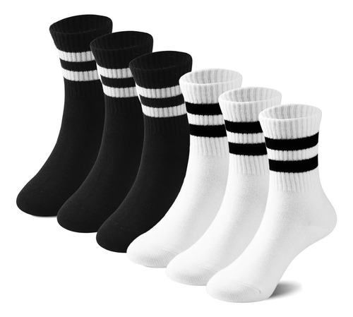 6 Pares Calcetines De Algodón Para Hombre Y Mujer,