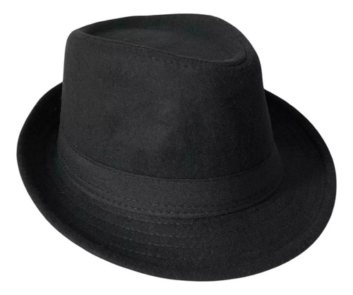 Sombrero Fedora Tango Gardelito Chambergo Fieltro 24045 Negro 57-59 Unico 24045