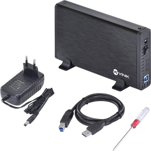 Imagem 2 de 5 de Case Externo Hd 3.5 Alumínio Chave E Cabo Usb B 3.0 Vinik