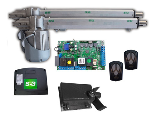 Kit Automatizacion Duo Combat 1/4 Hp Seg Porton + Chapa Msi
