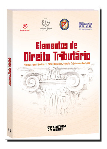 Elementos De Direito Tributário, De Vários Autores. Editora Rideel, Capa Dura Em Português