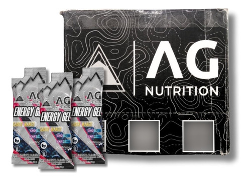 Gel Running Ag Nutrition Caja Sachet 50gr Mango 24 Pz   Agns