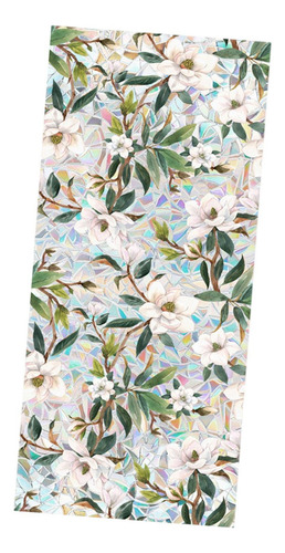 Adhesivo For Ventana Con Diseño De Flores, Película De