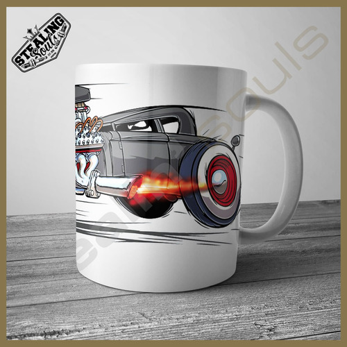 Taza | Hot Rat / Rod #303 | Mooneyes / Rat Fink / Clay Smith