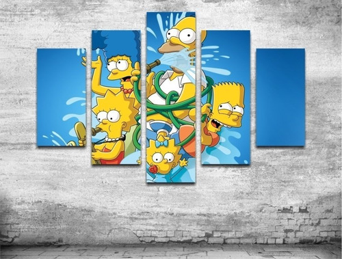 Cuadro Decorativo Los Simpsons 1.18x84 - Ok Creativo