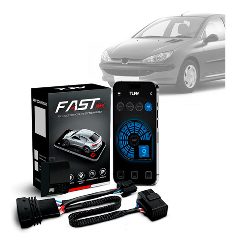 Módulo Acelerador Pedal Fast Com App Peugeot 206 03 04 05 06