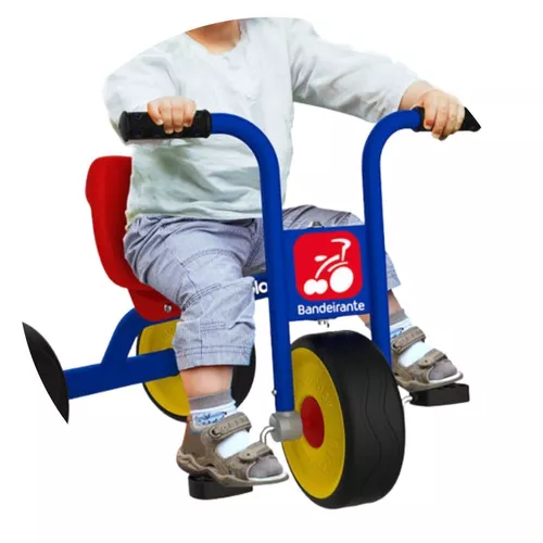 Triciclo Infantil Bandeirante Suporta 80kg Linha Escolar