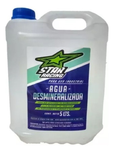 Agua Destilada Desmineralizada X 5lts Mach1