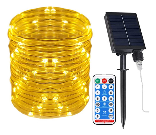 Artermy Tira Luz Solar Para Exterior 200 Led Impermeable