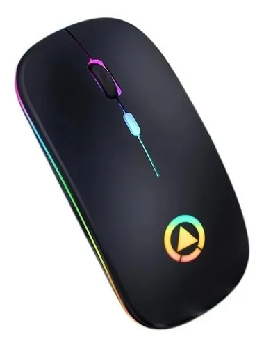Mouse gamer de juego inalámbrico recargable YindiaoInalámbrico con USB A2 negro