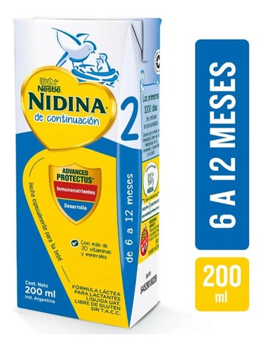 Nidina® 2 Leche Infantil Listo Para Tomar - 200ml