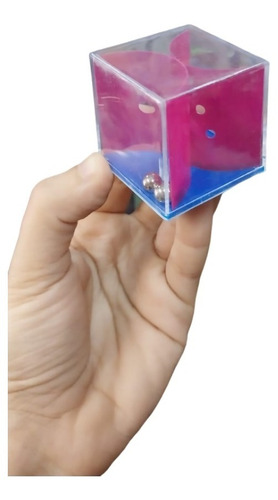 Mini Cubo De Ingenio Con Pelotitas Metalicas Fidge Toys