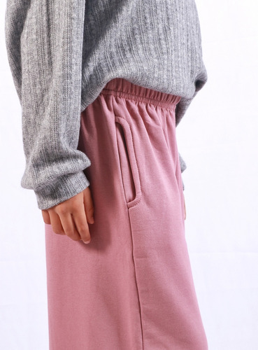 Pantalón Palazzo Frisa Liso Peponas Para Niñas