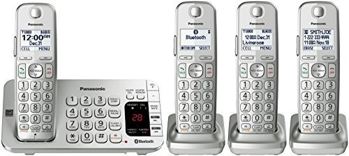 Panasonic Kx Tge474s Link2cell Bluetooth Cordless Phone