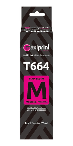 Tinta De Recarga Compatible Epson T664