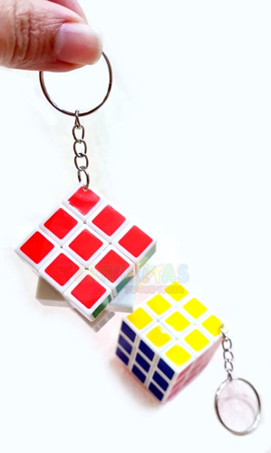 Cubo Magico Llavero Ingenio Juego Logica Antiestres Colores