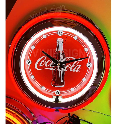 Queen Sense 15  Botella De Coca-cola Reloj De Neón Reloj De 