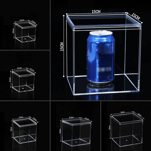 Cajas De Acrílico Caja De Embalaje Cuadrada Transparente Con