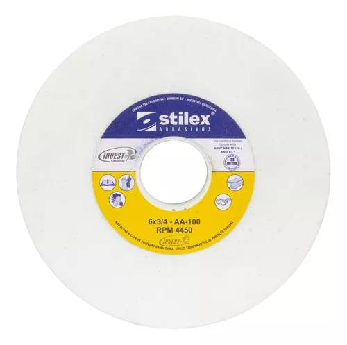 de desbaste Stilex 6x3/4-AA-100 15cm cor branco