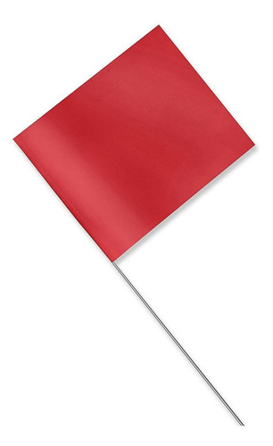 Banderines De Seguridad - 10x13cm, Rojos - 2 Paq De 100