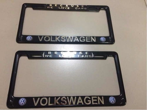 Par De Porta Placas Vw Excelente Calidad