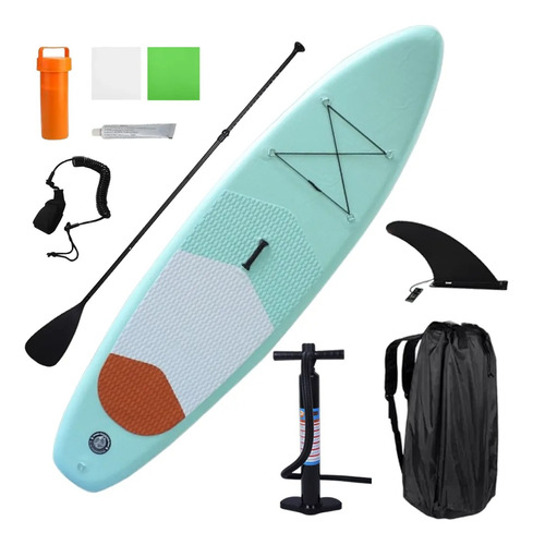 Tabla Stand Up Paddle Inflable Surf 3mts + Acces Celeste