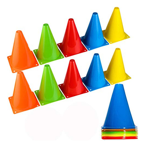 Conos De Entrenamiento Deportivo De Plástico De 7 Pulgadas