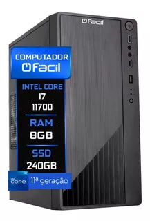 Computador Fácil Intel Core I7 11700 8gb Ssd 240gb