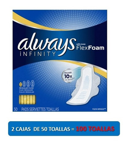 Always, Toalla Femenina Always Infinity, F. Regular, C/ Alas