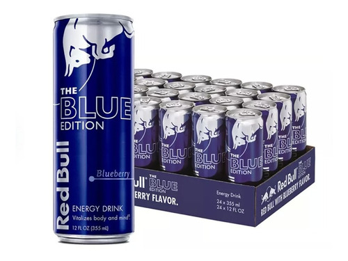 Red Bull Blue Edition Caja Con 24 Importado