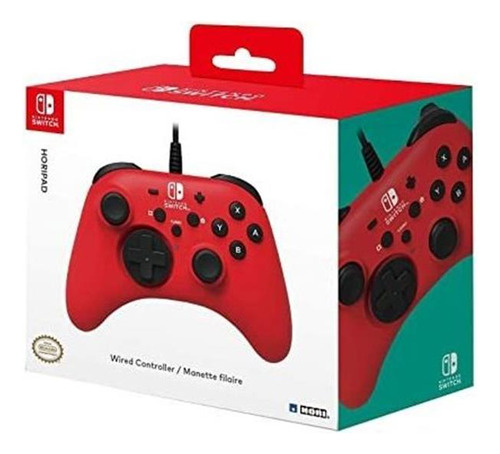 Nintendo Cambie HoriPad Wired Controller (rojo) Por Hori - L