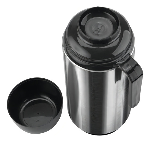 Garrafa Térmica Invicta 1 Litro Aço Inox De Rolha Singulare Cor Prateada