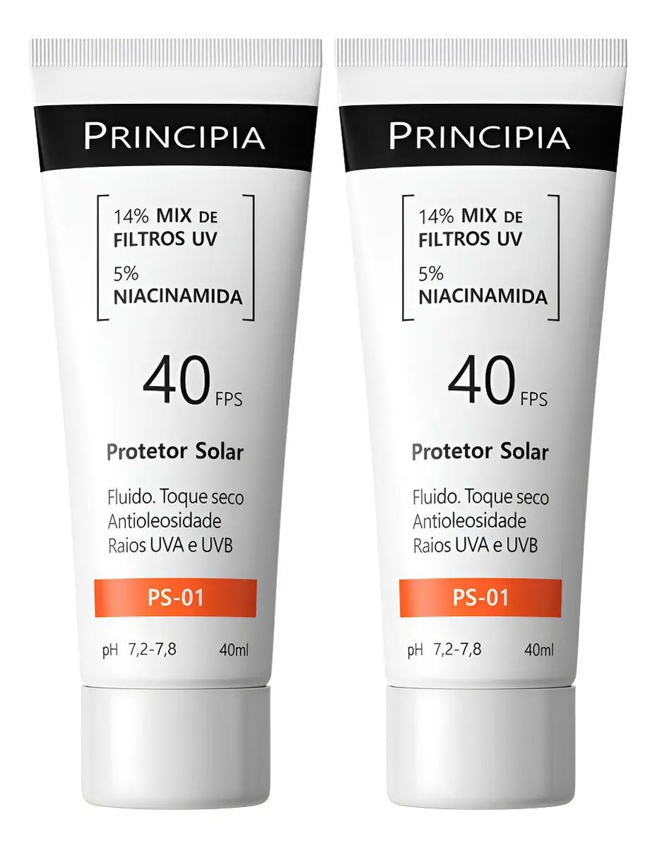 Principia Kit com 2 Protetores Solares Faciais PS-01 FPS 40