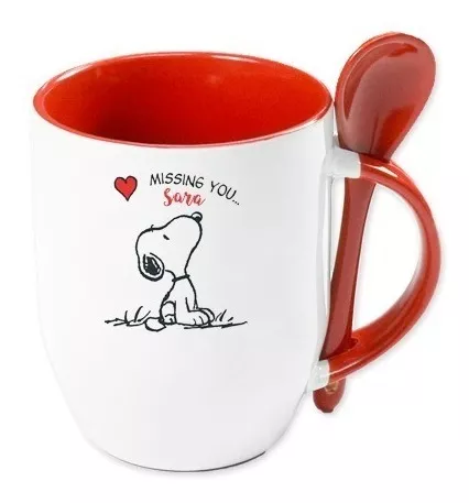 Taza cerámica personalizada Snoopy 03