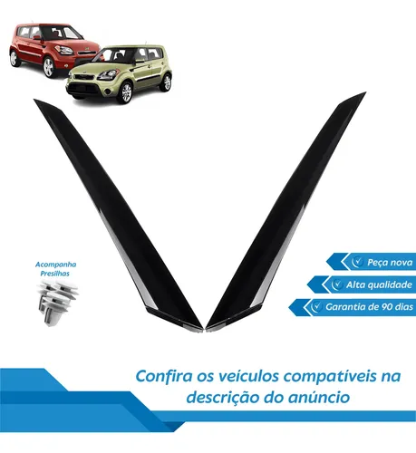 Par Moldura Externa Guarnição Lateral Parabrisa Kia Soul