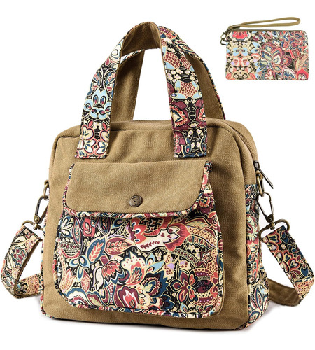 Bolso De Hombro De Lona Premium Con Mariposa Negra, Bolso Co