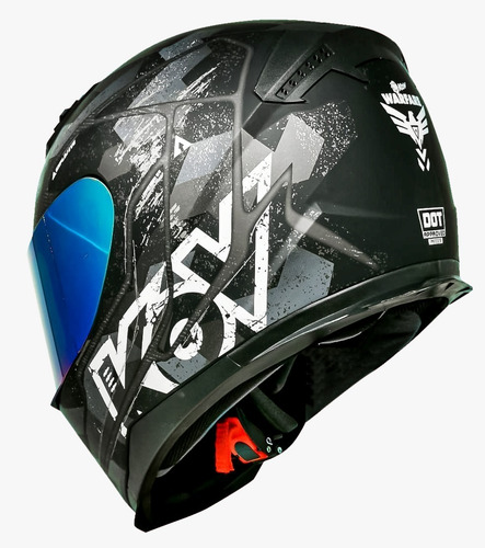 Imagen 3 de 6 de Casco Para Moto Cerrado Kov Novak Warefare Negro Camuflaje