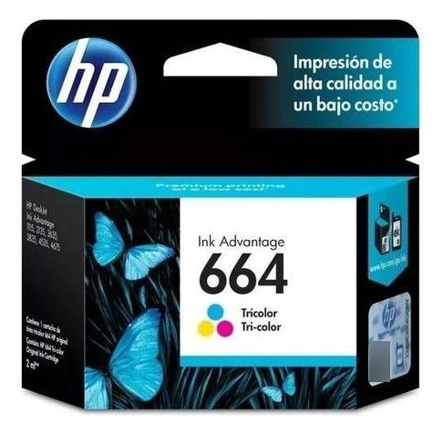 Cartucho de color HP 664 para impresora Deskjet 2136