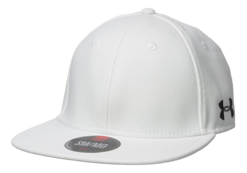 Under Armour Gorro Elástico Con Ala Plana Hombre, Blanco