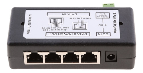 Premium 12-48v 4poe Puertos Inyector Switch Cargadores Y