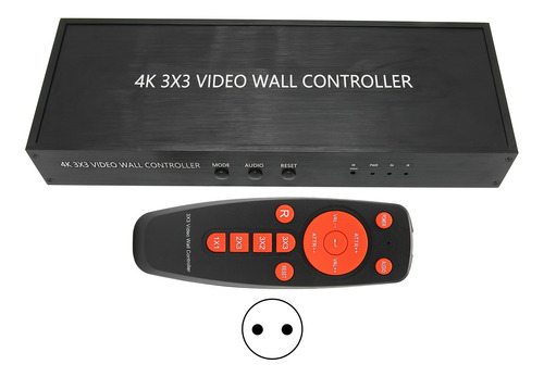 Controlador De Pared De Vídeo Bt88 4k 3x3 Hd Interfaz Multim