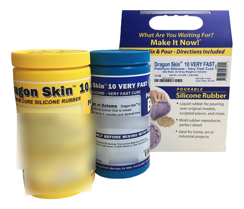 Skin 10 Very Fast Platinum Silicone Cure - Kit De 2 Pintas 2