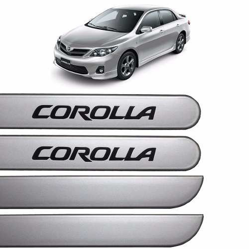 Jogo Friso Lateral Corolla Novo 2015 2016 Prata Super Nova