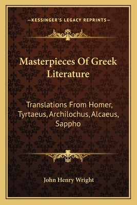 Libro Masterpieces Of Greek Literature: Translations From...