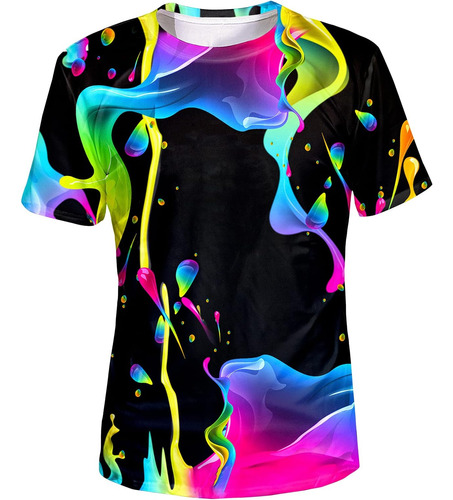 Laidipas Camiseta Para Hombre Con Colorido Gráfico 3d Camise