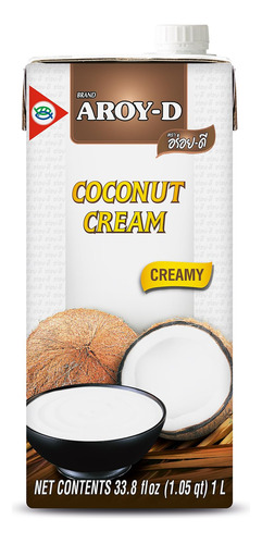 Aroy-d Crema De Coco 100% Pura, 33.8 Fl Oz