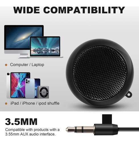Altavoz De Viaje Recargable Portátil Queenly- Speaker Con