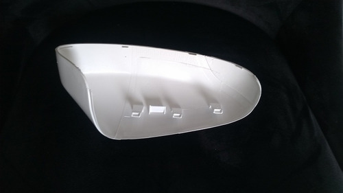 Capa Retrovisor Nissan Versa 18/le Branca Com Furo Pra Pisca