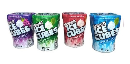 4x Ice Breakers Ice Cubes Chicles De Sabores Varios